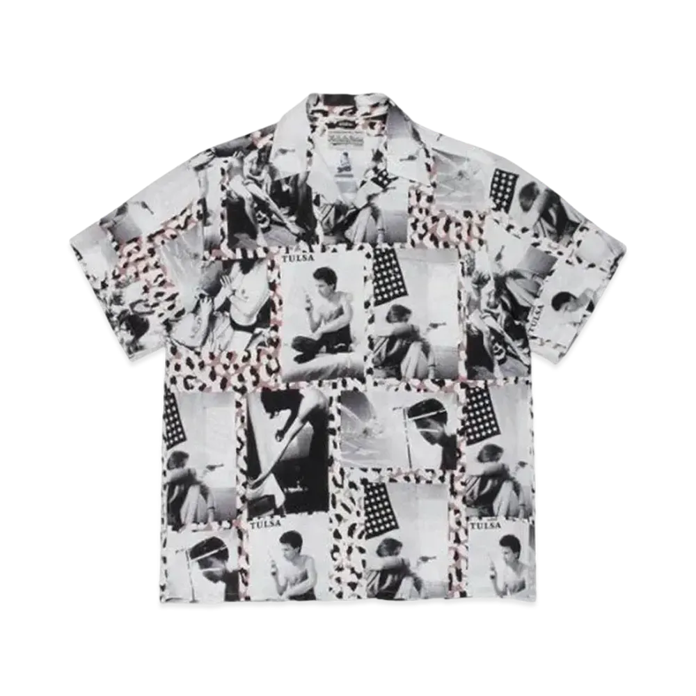 WACKO MARIA LARRY CLARK TULSA HAWAIIAN SHIRT TYPE-2 "Leopard"