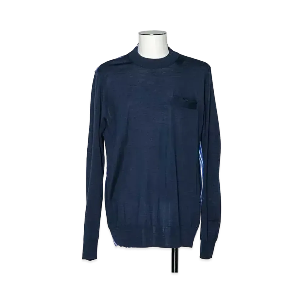 sacai Wool Knit Pullover #2 "Navy"
