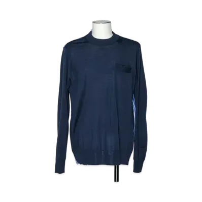 sacai Wool Knit Pullover #2 "Navy"