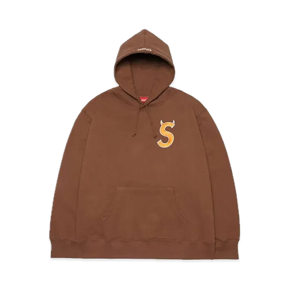 Supreme S Logo Hooded Sweatshirt "Brown" (22FW)