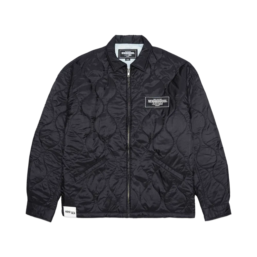 WIND AND SEA x NEIGHBORHOOD Quilt Souvenir Jacket "Black" 231TSWSN-JKM01S