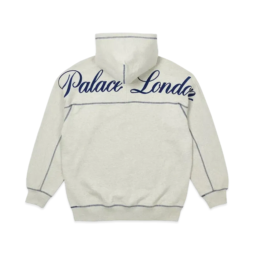 PALACE CHAIN STITCH HOOD "Grey Marl"