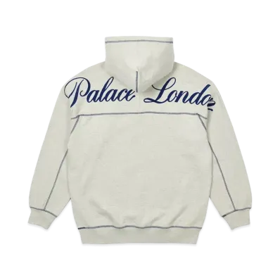 PALACE CHAIN STITCH HOOD "Grey Marl"