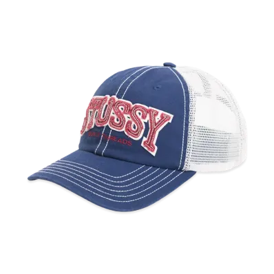 Stussy Mid-Depth Burly Threads Trucker "Navy"