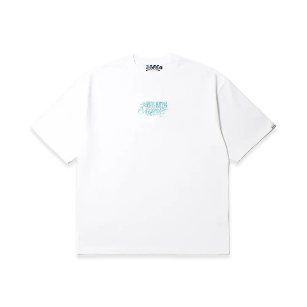 APHRODITEGANG Classic Logo Embroidery S/S Tee "White/Blue"