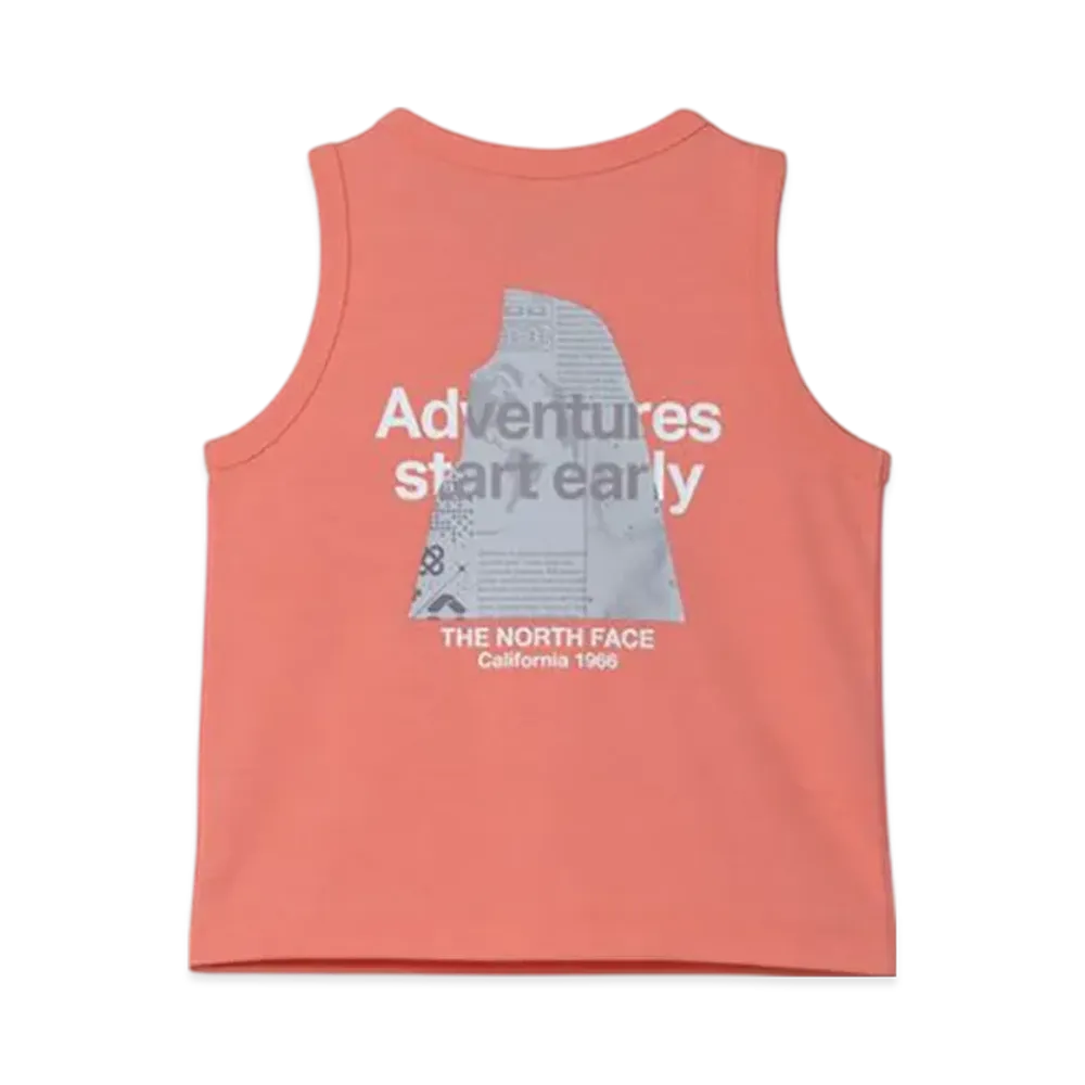 The North Face Kids Toddler Graphic Logo Tank "Fusion Coral"