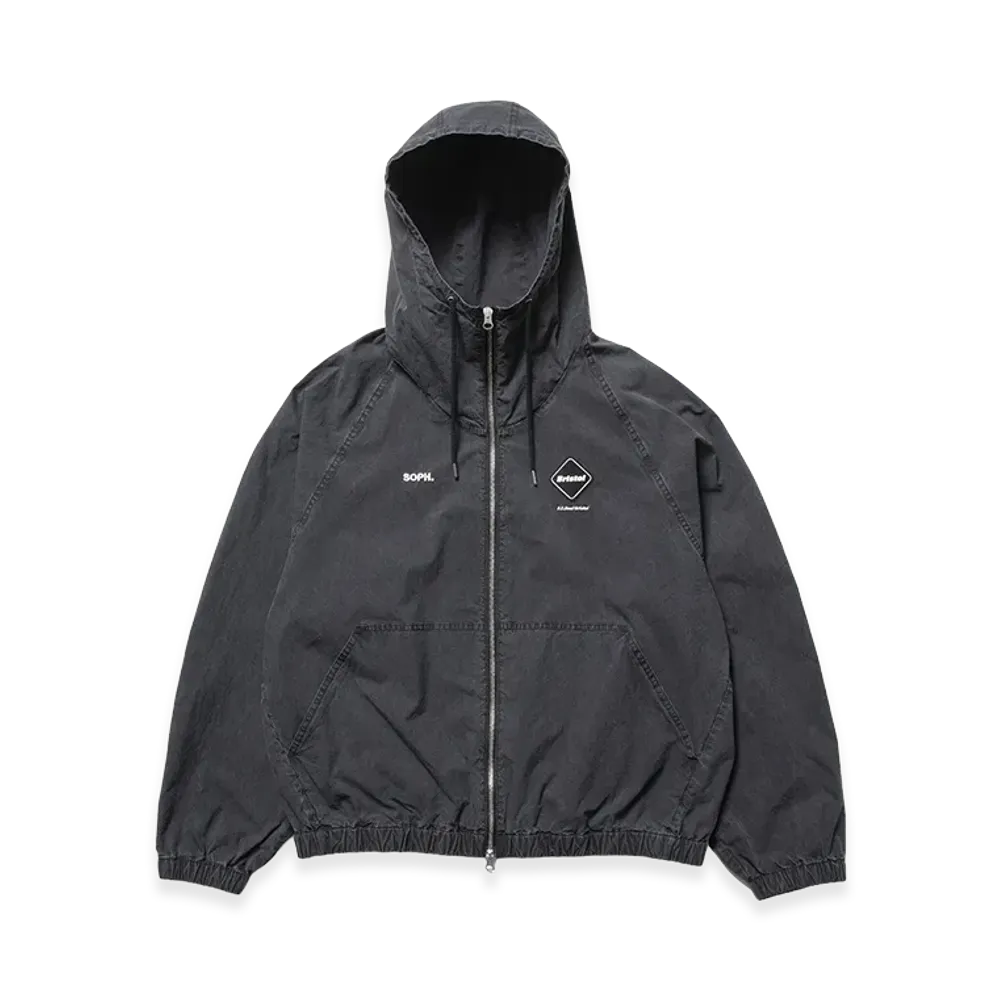 F.C.Real Bristol Washed Crisp Denim Hooded Blouson "Black"