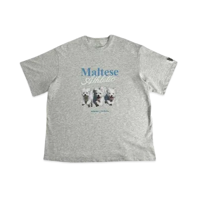 My Sugar Babe WaiKei x MSB Maltese Athletic Tee "Gray"