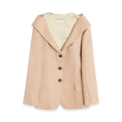 OUR LEGACY Women's Kaonashi Blazer "Hammock Check Crumpled Linen"