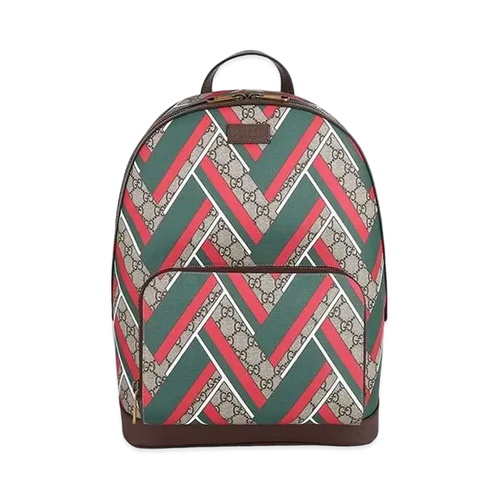 GUCCI GG Supreme Chevron Backpack