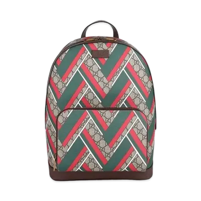 GUCCI GG Supreme Chevron Backpack