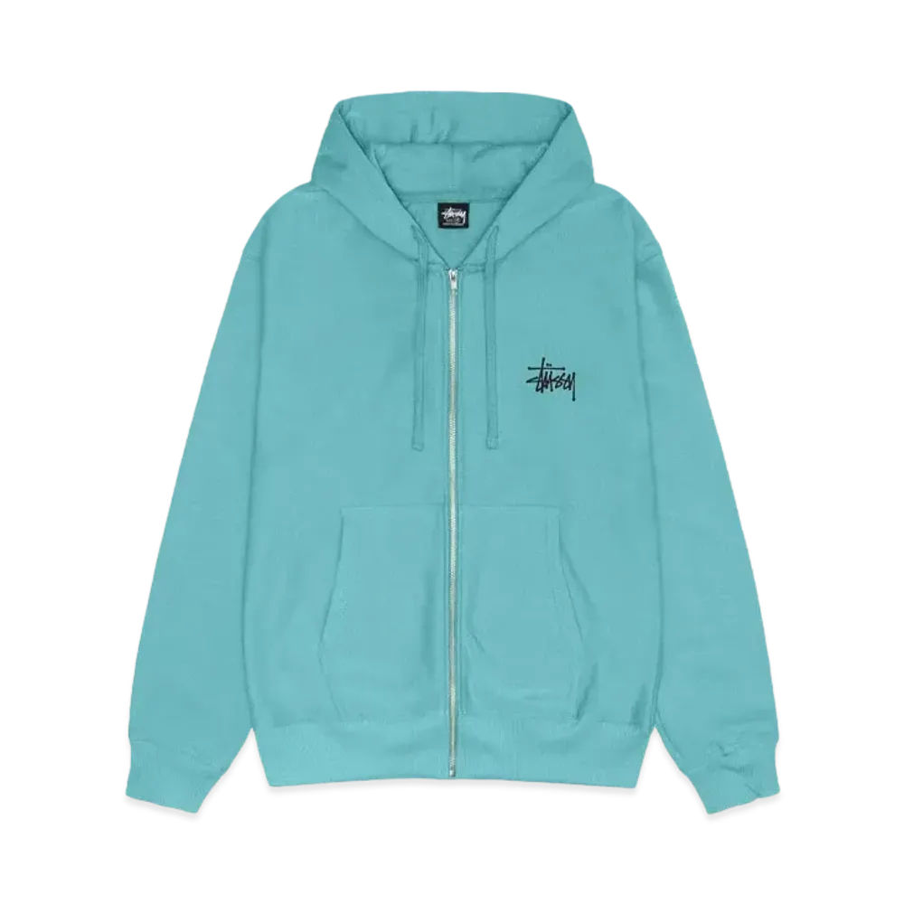 Stussy Basic Stussy Zip Hoodie "Ocean"