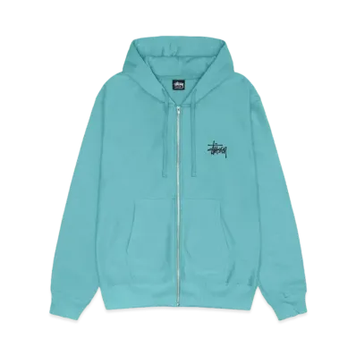 Stussy Basic Stussy Zip Hoodie "Ocean"