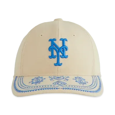Kith x '47 For The New York Mets Embroidered Franchise LS Cap "Sandrift"