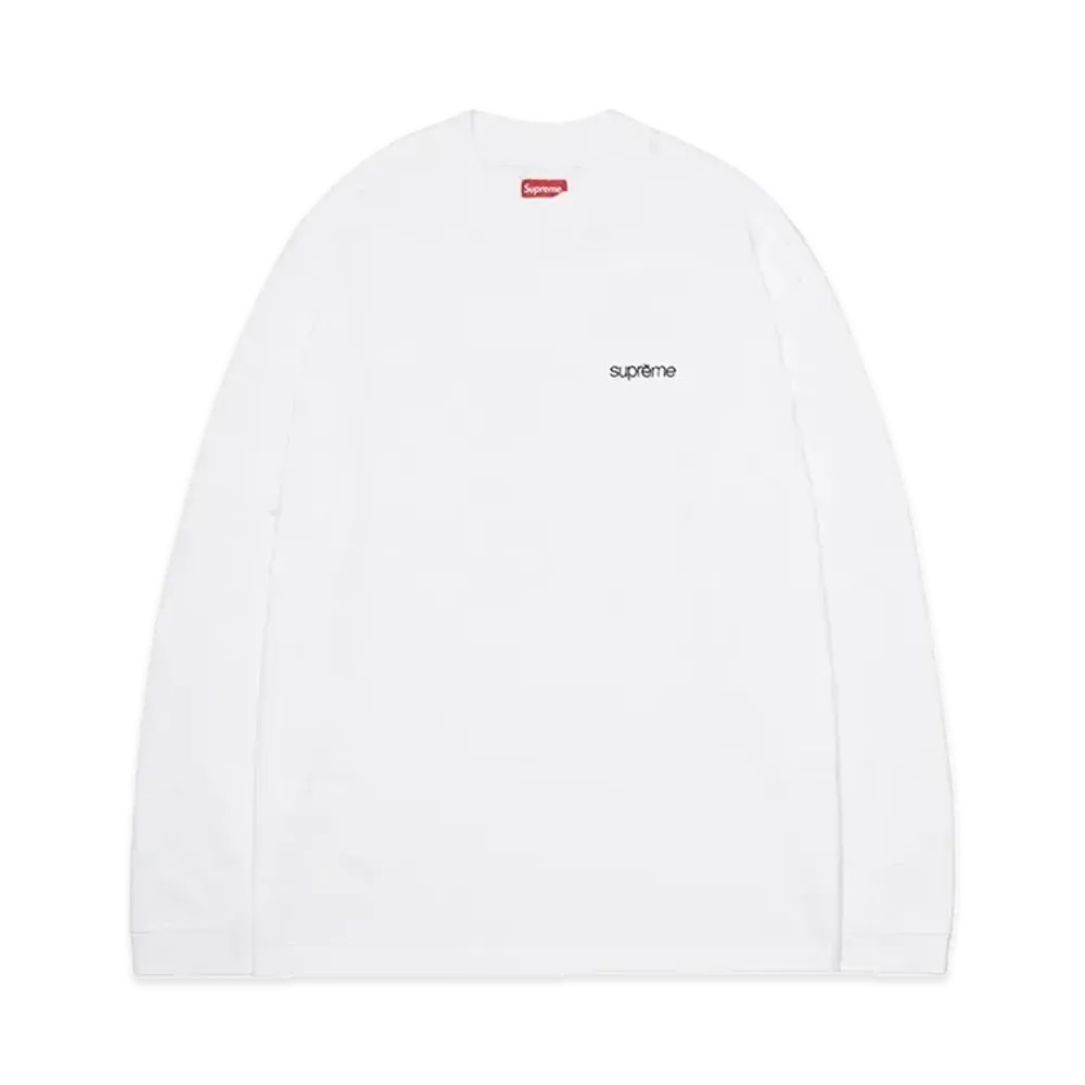 Supreme Mock Neck L/S Top "White"