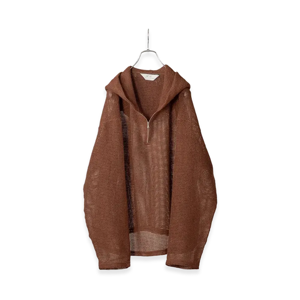 ANCELLM Wool Russell Hoodie "Brown"