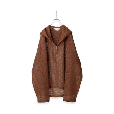ANCELLM Wool Russell Hoodie "Brown"