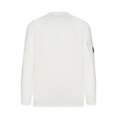 C.P. Company Crew Neck Wool Sweater "White"