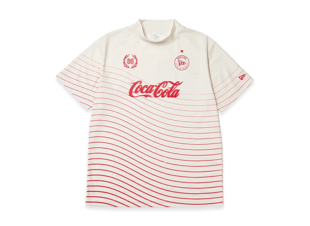 NEW ERA x Coca-Cola S/S Mock Neck Tee Golf "Off White"