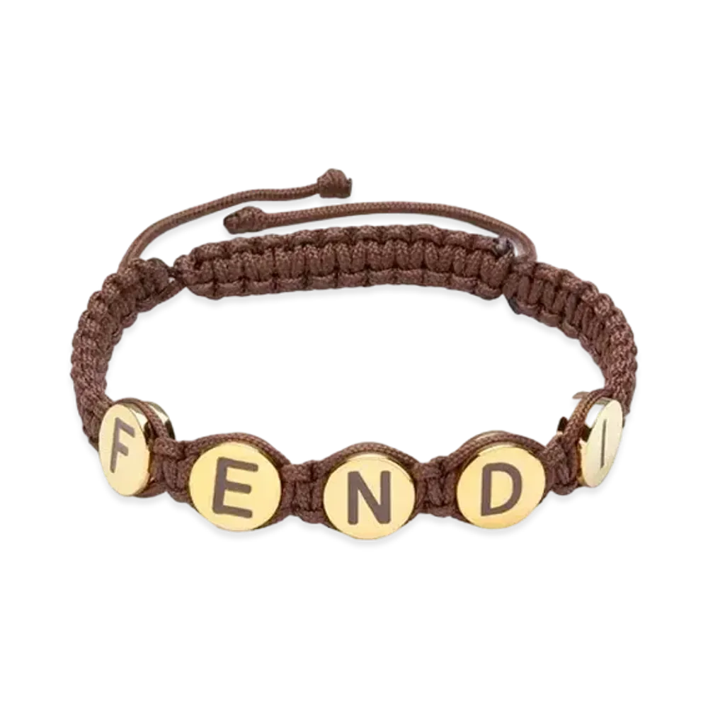 FENDI Fendigraphy Bracelet Ribbon "Beige"