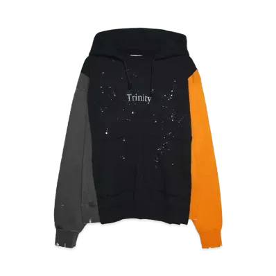 SOMEIT REBUILD HOODIE "CHARCOAL/BLACK/ORANGE"