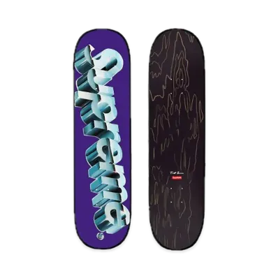Supreme Chrome Logo Skateboard "Purple"