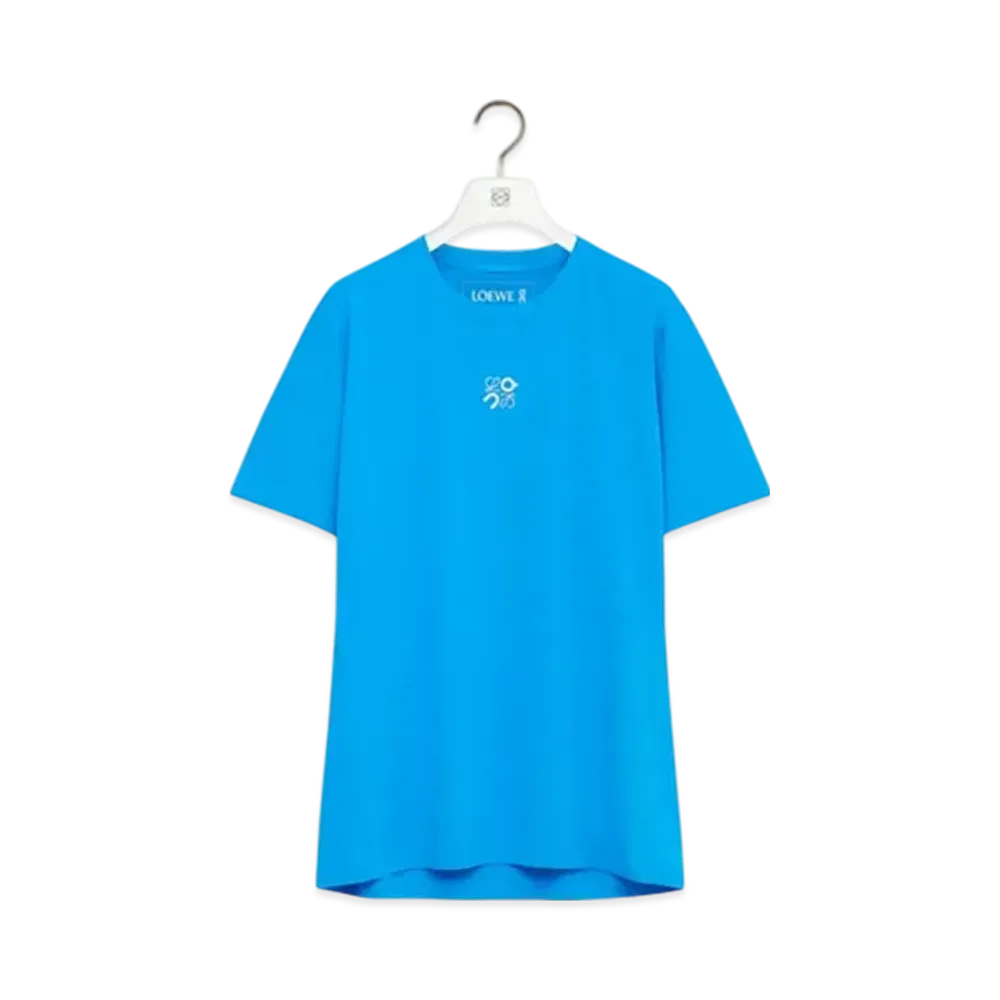 LOEWE x On Active T-Shirt in Technical Jersey "Blue"