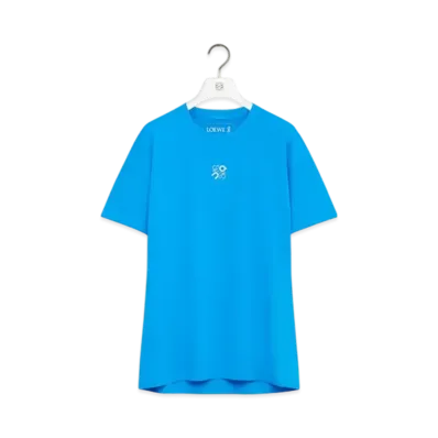 LOEWE x On Active T-Shirt in Technical Jersey "Blue"
