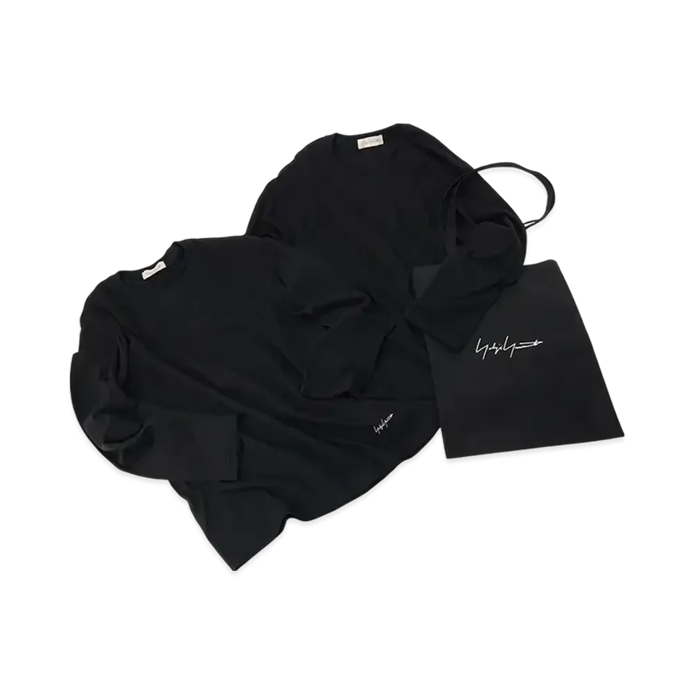 Yohji Yamamoto 2 Pack T-Shirts & Totebag "Black"