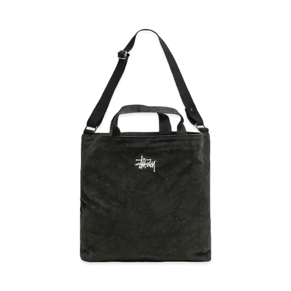 Stussy Canvas Crossbody Bag "Washed Black" (FA24)