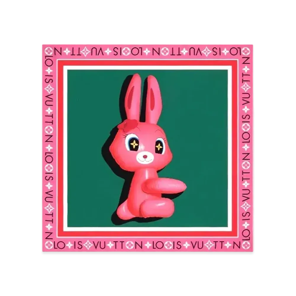 Louis Vuitton Animogram Rabbit Square 90 "Rose"