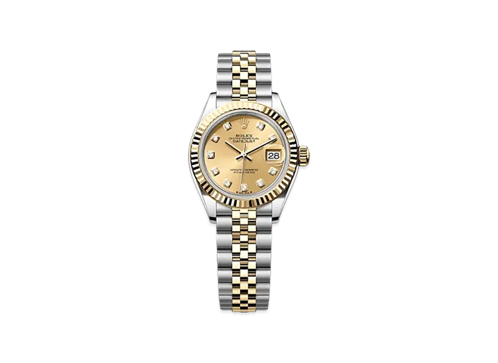 ROLEX Lady-Datejust 28mm Oystersteel & Yellow Gold 279173 "Champagne-colour"