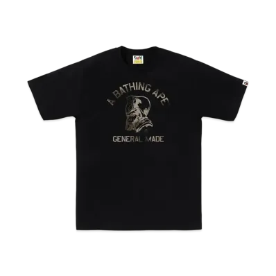 A BATHING APE High Tone Bleach General Made Tee "Black"
