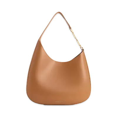 CHARLES & KEITH Agatha Chain Accent Shoulder Bag "Brown"