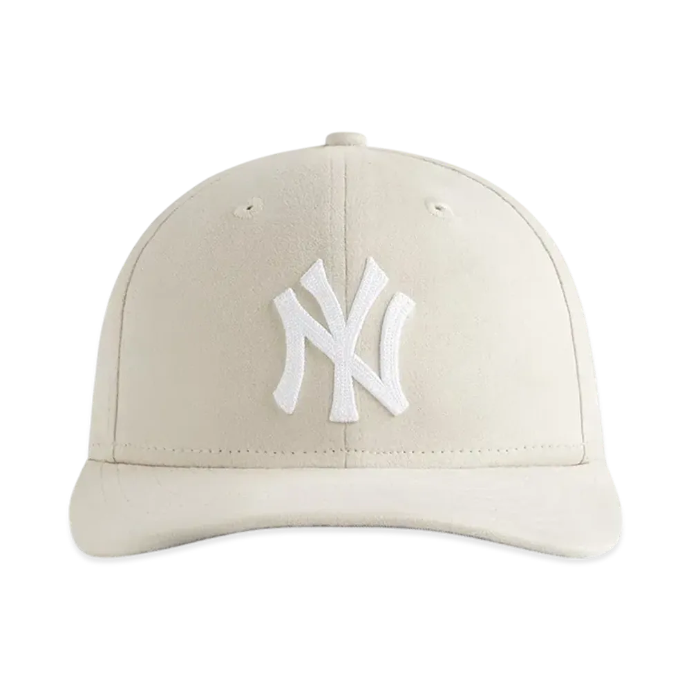 Kith x New Era for the New York Yankees Microsuede 59FIFTY Low Profile Fitted "Sandrift"
