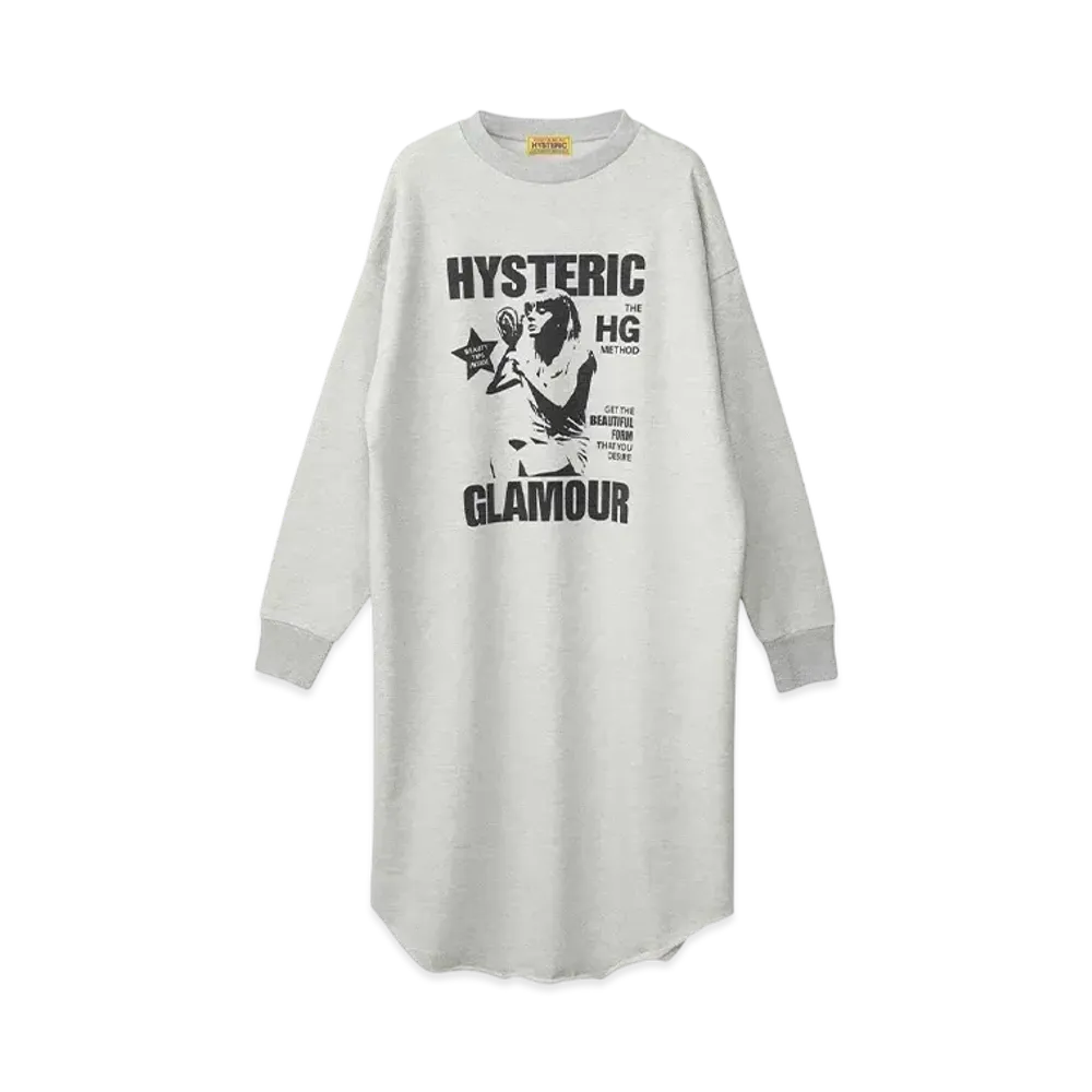 HYSTERIC GLAMOUR Beauty Tips Dress "Top Gray"