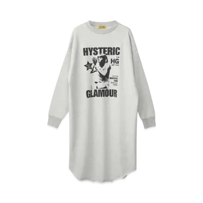 HYSTERIC GLAMOUR Beauty Tips Dress "Top Gray"