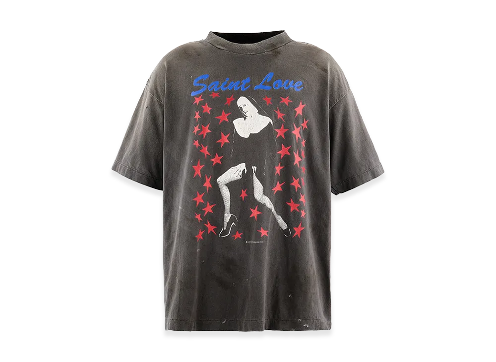 SAINT Mxxxxxx SS T-Shirt/Saint Love "Black"
