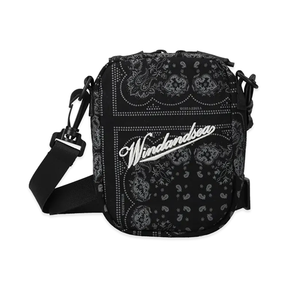 WIND AND SEA Black Bandana Mini Bag "Black"