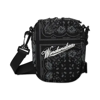 WIND AND SEA Black Bandana Mini Bag "Black"