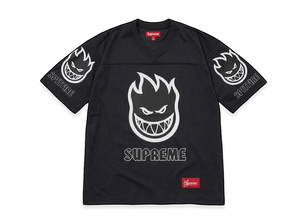 Supreme x Spitfire Football Jersey "Black"