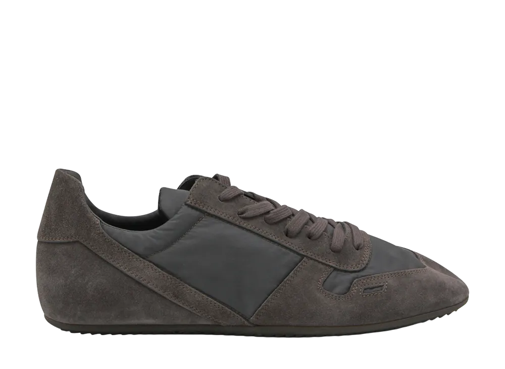 Rick Owens Minimal Sneaks Nylon Suede "Brown"