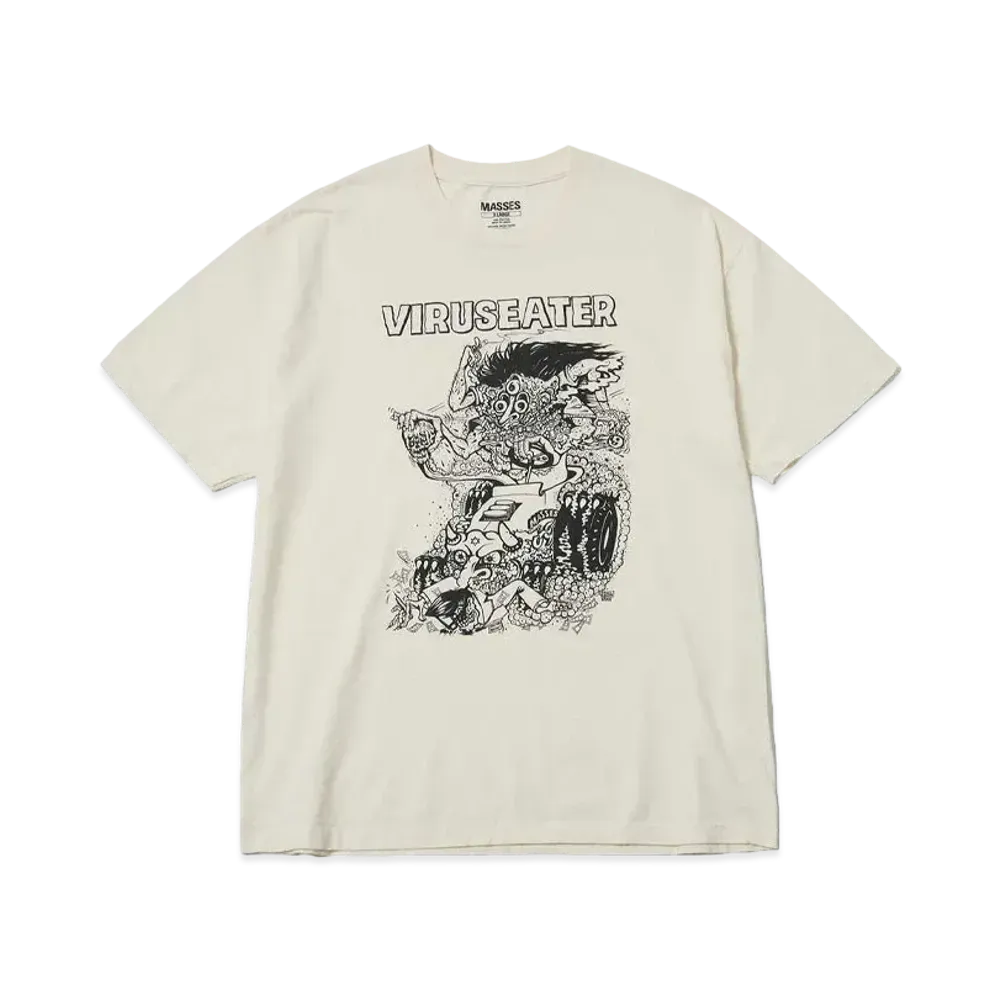 MASSES T-SHIRT VIRUSEATER "CREAM"
