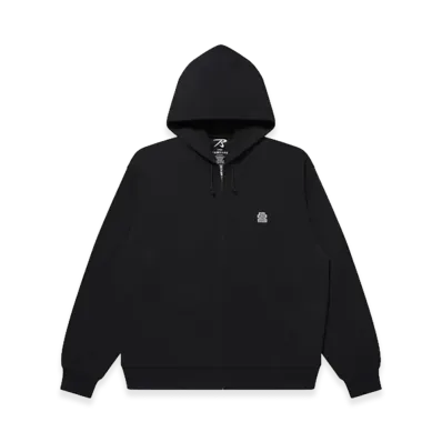 BlackEyePatch Small OG Thermal Zip Hoodie "Black"