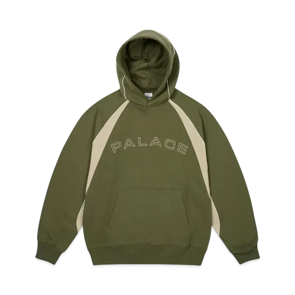 PALACE Piped Panel Hood "The Deep Green"