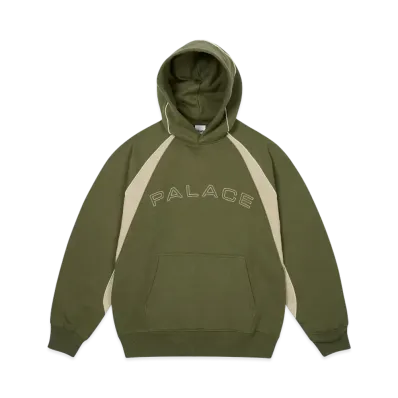 PALACE Piped Panel Hood "The Deep Green"