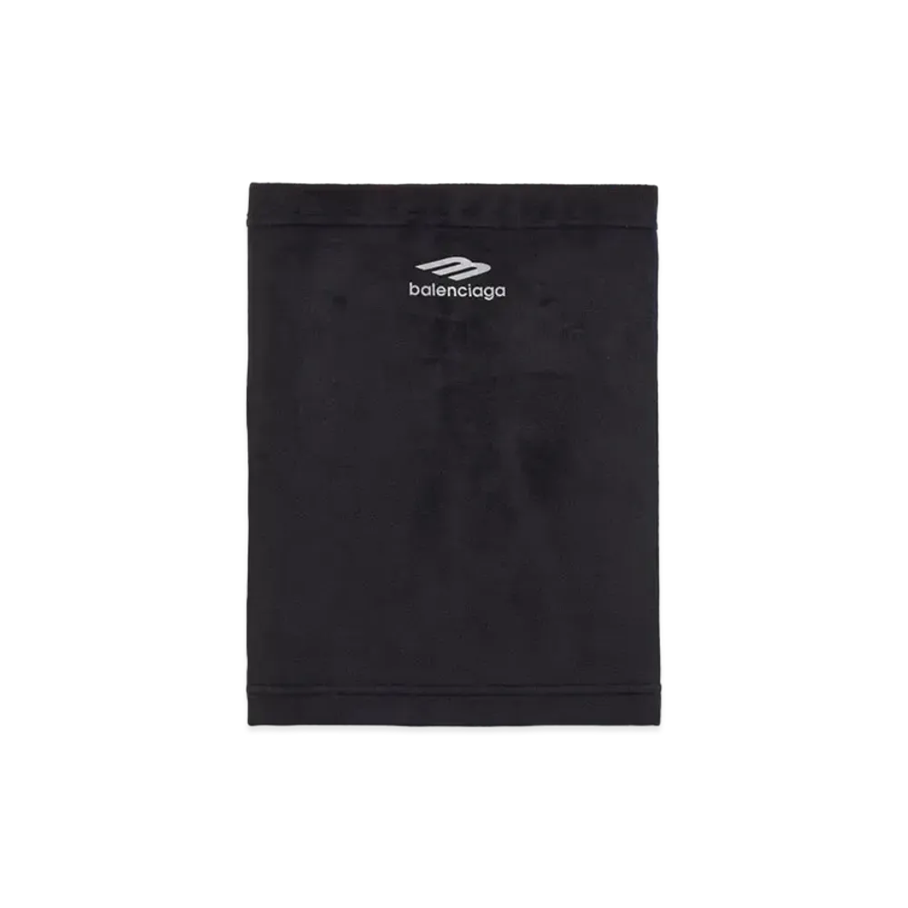 BALENCIAGA 3B Sports Icon Neck Scarf Polar Fleece "Black"