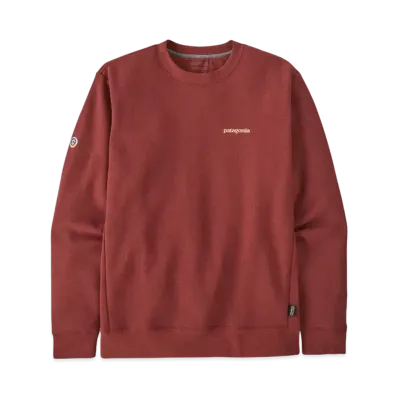 Patagonia Men's Fitzroy Icon Uprisal Crew Sweatshirt "Red"