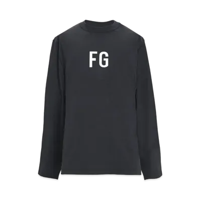 FEAR OF GOD Long Sleeve 'FG' T-shirt "Black"