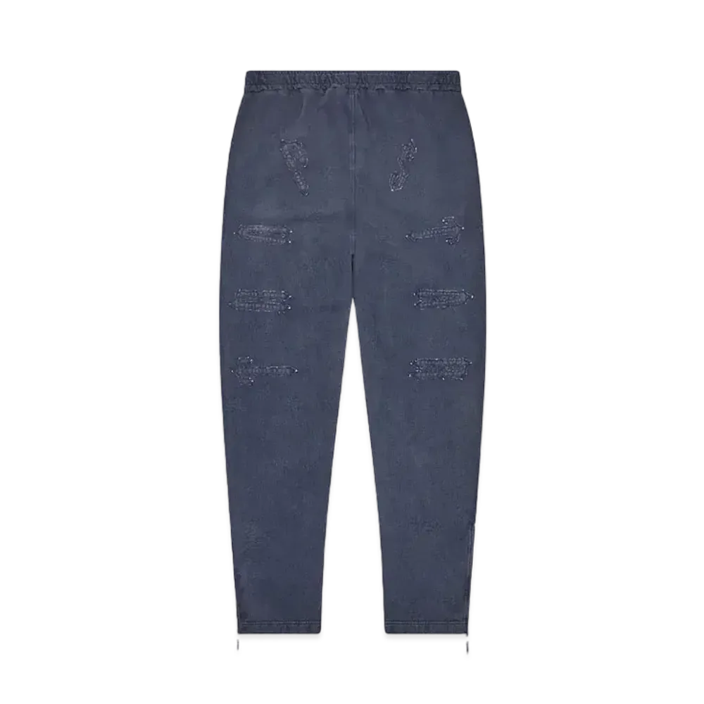TRAPSTAR Patchwork Irongate Bottoms "Navy Pigment Dye"